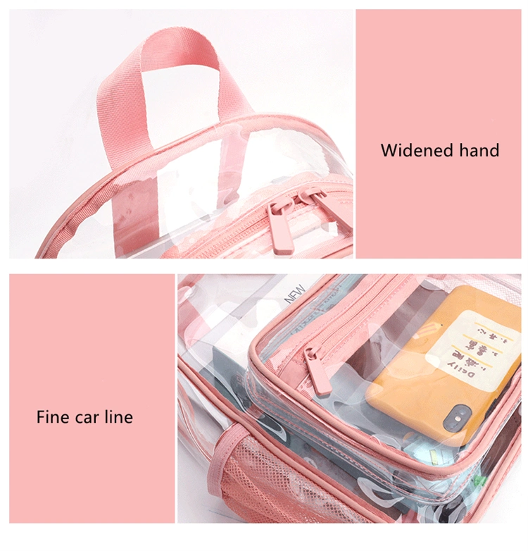 New PVC Transparent Backpack Cosmetic Waterproof Swimming Storage Bag