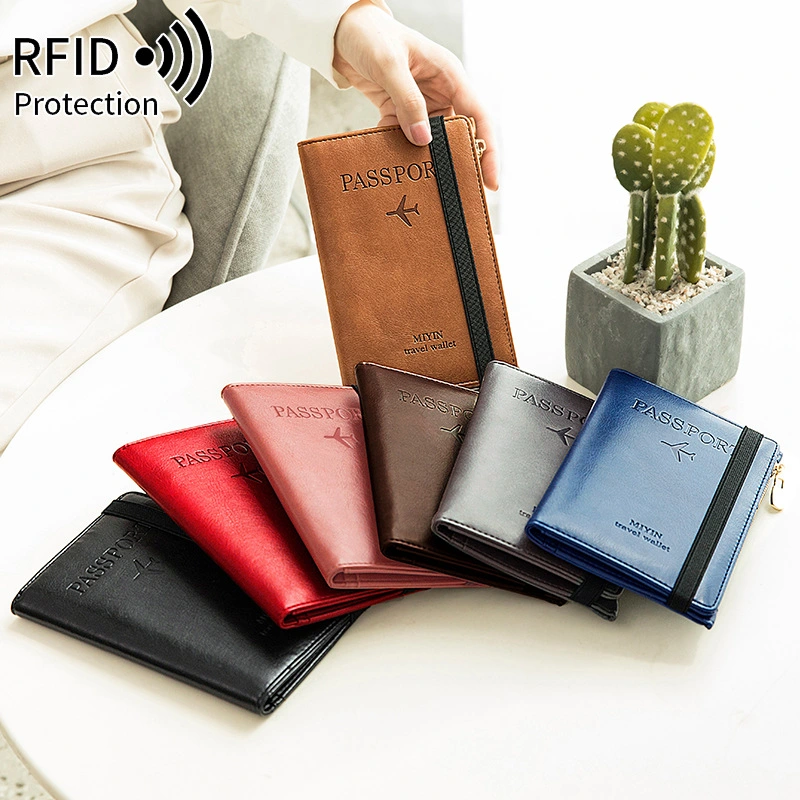 Guangdong Leather Multi-Functional RFID Anti-Magnetic Certificate Bag