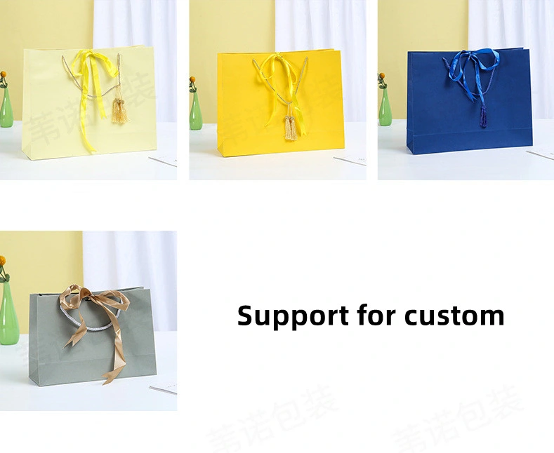 Custom Tote Personalized Paper Wholesale Gift Packaging Cosmetic Jewelry Packaging Bags with Your Own Logo