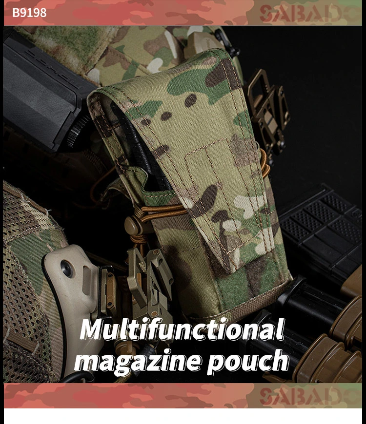 Sabado Tactical Flashlight Pouch Equipment Mag Pouch Multicam Molle Tactical Magazine Pouch Molle Clip Tool Bag