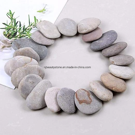 Natural Rune Stone Engraved Characters Written Symbols Engraved Polished Rolling Stone