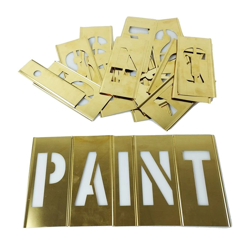 Brass Stencil Letter and Figure for Painting with Customized Service