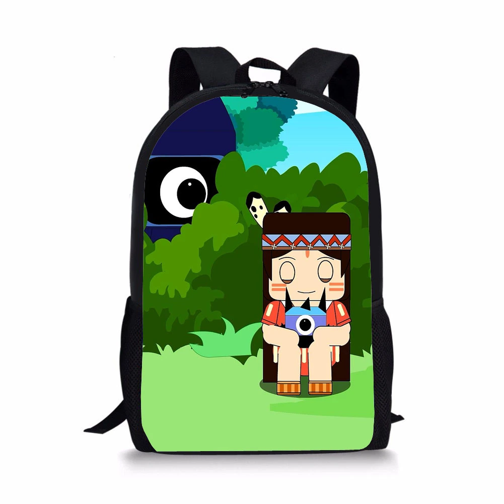 Custom Design Polyester Students Children School Bags Students Backpack Printing Bookbags for Teens Girls and Boys