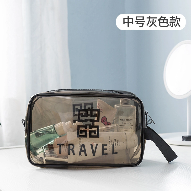 Wholesale New Designer Makeup Shopping Bag Packaging Custom Makeup Bag Transparent Pouch Bag Clear Cosmetic Bag