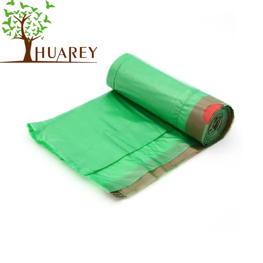 Plastic Kinchen Bin Liner Customized Printing Drawstring Garbage Bag Trash Bag Roll