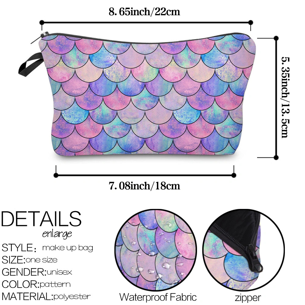 2020 Fashion Large Capacity Makeup Women Polyester Cosmetic Bag