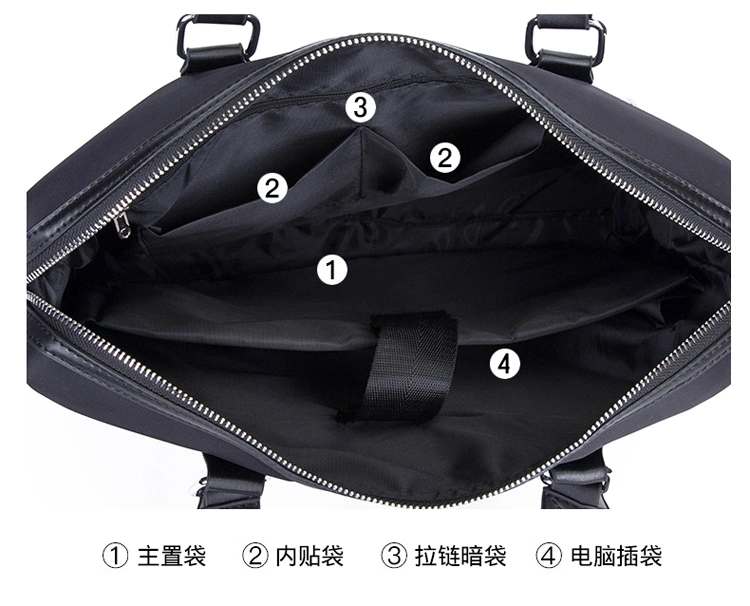 Zonxancasual Black Purse Handbag Crossbody Sling Bag for Work School, Waterproof Shoulder Bag Messenger Bag for Men