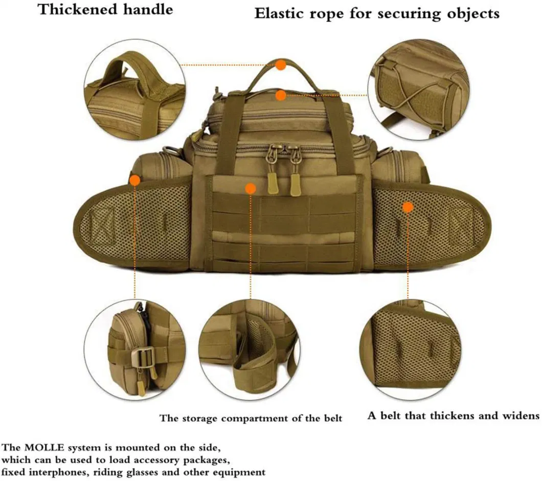 Tactical Sling Pack Bag Fanny Pack Waist Bag EDC Camera Bag Molle
