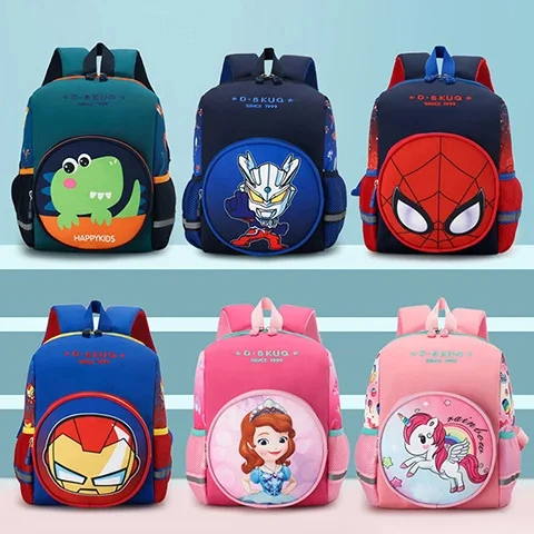 Waterproof Children School Bags Boys Girls Cartoon Orthopedic Backpacks 2024 New High Quality PU Leather Primary Mochilas