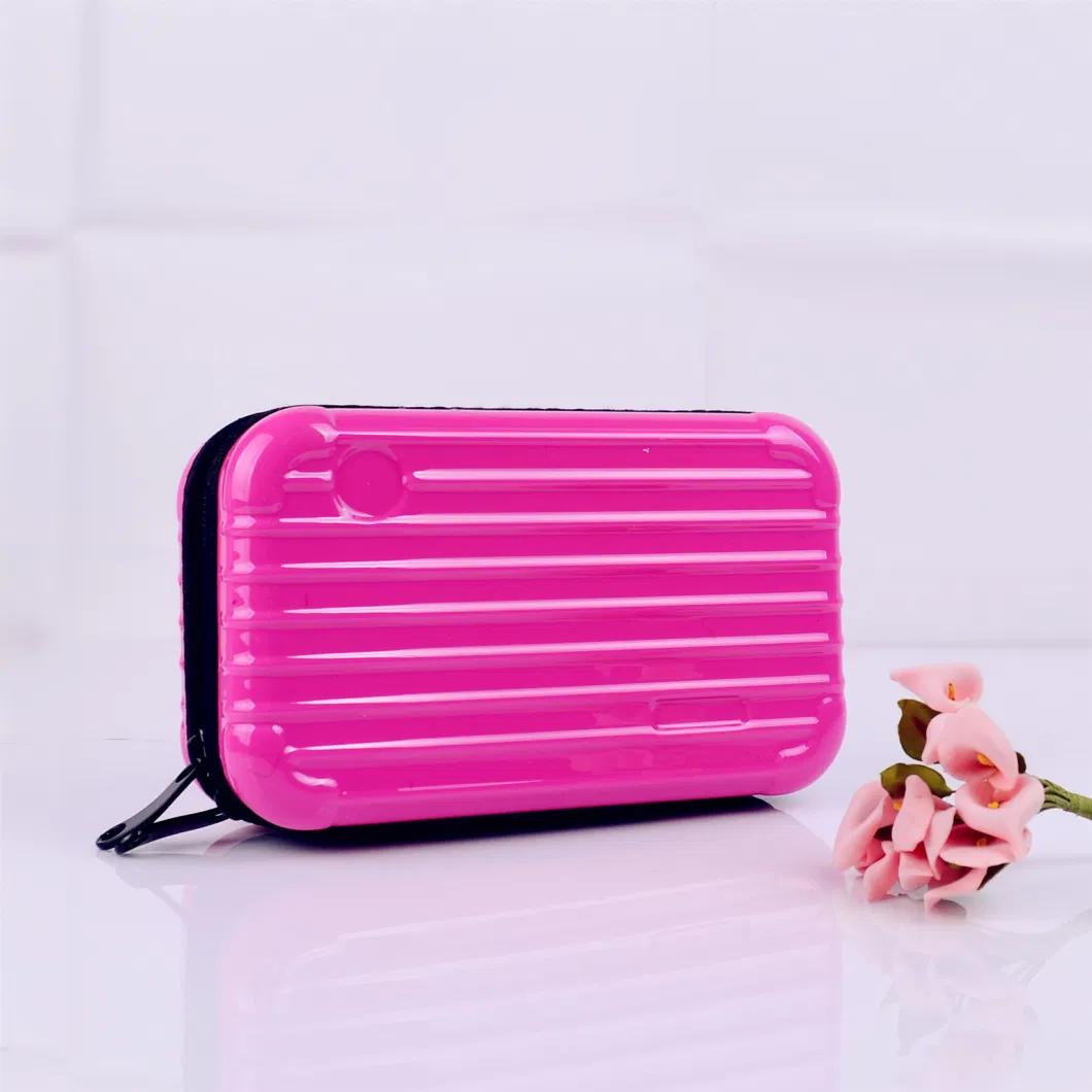 Fashion OEM Logo Hand Carry Cosmetic Bag Ladies Makeup Case