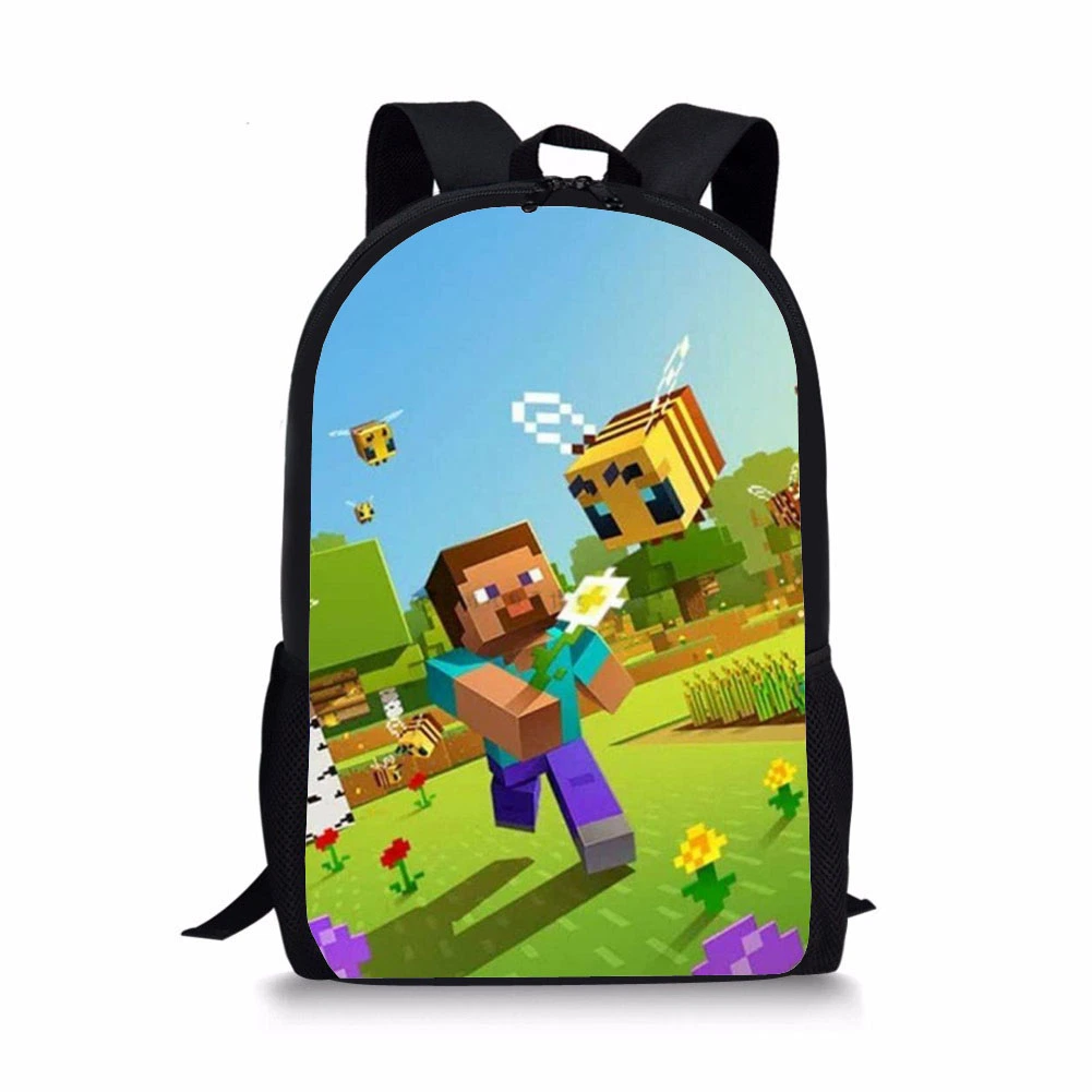 Custom Design Polyester Students Children School Bags Students Backpack Printing Bookbags for Teens Girls and Boys