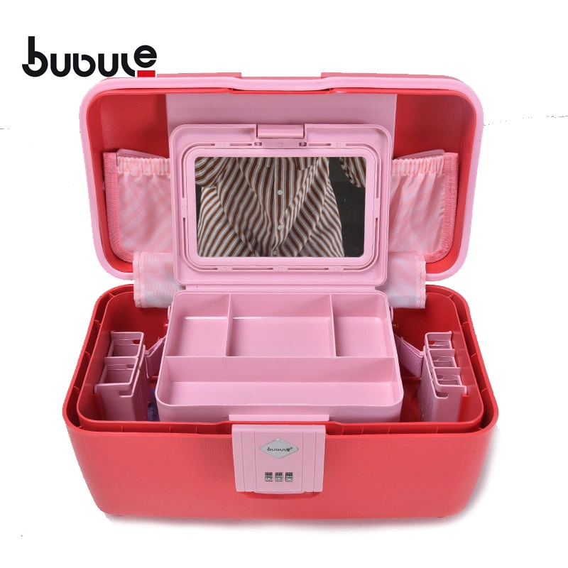 Bubule PP Material Lady Makeup Box Beauty Cosmetic Case Bc02