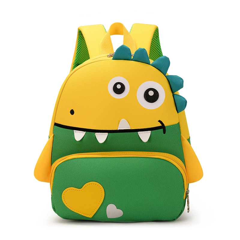 Wholesale Customized Small Cartoon Dinosaur Backpack Children School Bag for Boys