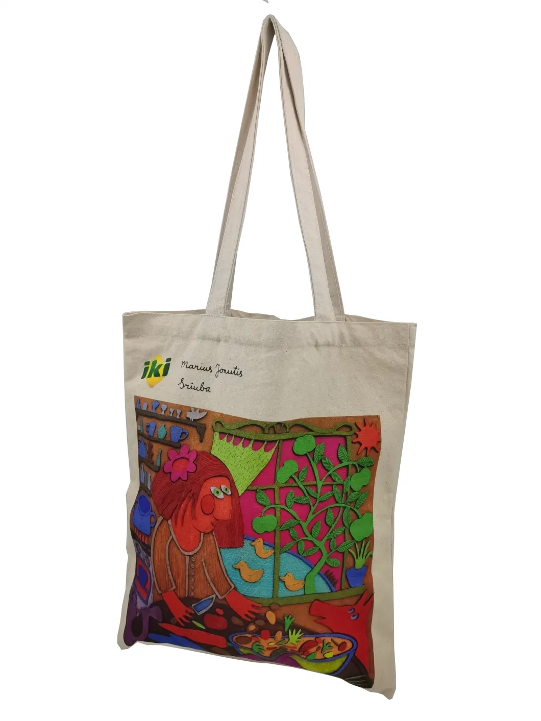 Factory Customized Digital Printed Cotton Bag, Canvas Bag, Tote Bag, School Bag, Cotton Shoulder Bag, Canvas Shopping Bag
