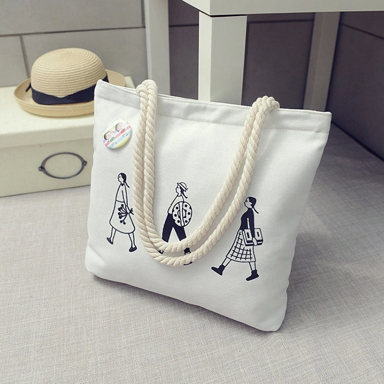 Canvas Shopping Tote Bag Cotton Shoulder School Bag