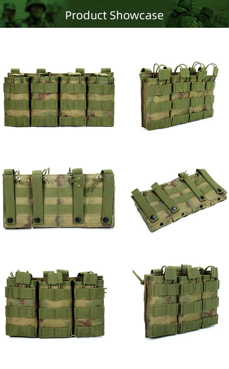 Outdoor Sport Pouch Triple Double Single Quadruple Molle Storage Intercom Tactical Bag