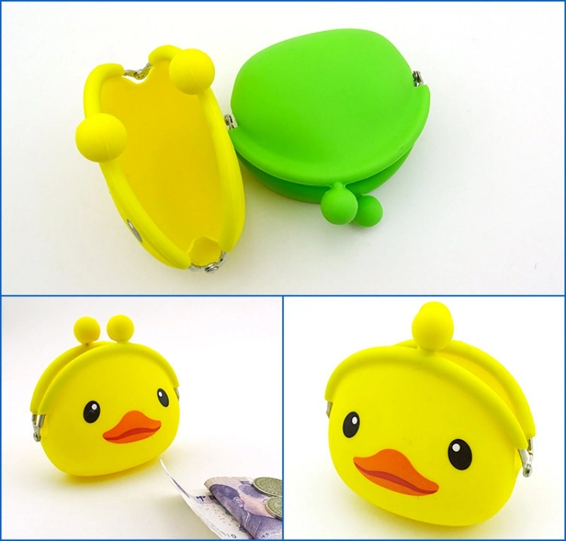 Mini Silicone Coin Purse Case Animals Small Change Wallet Purse Women Silicone Rubber Key Wallet Coin Bag for Children Kids Gifts