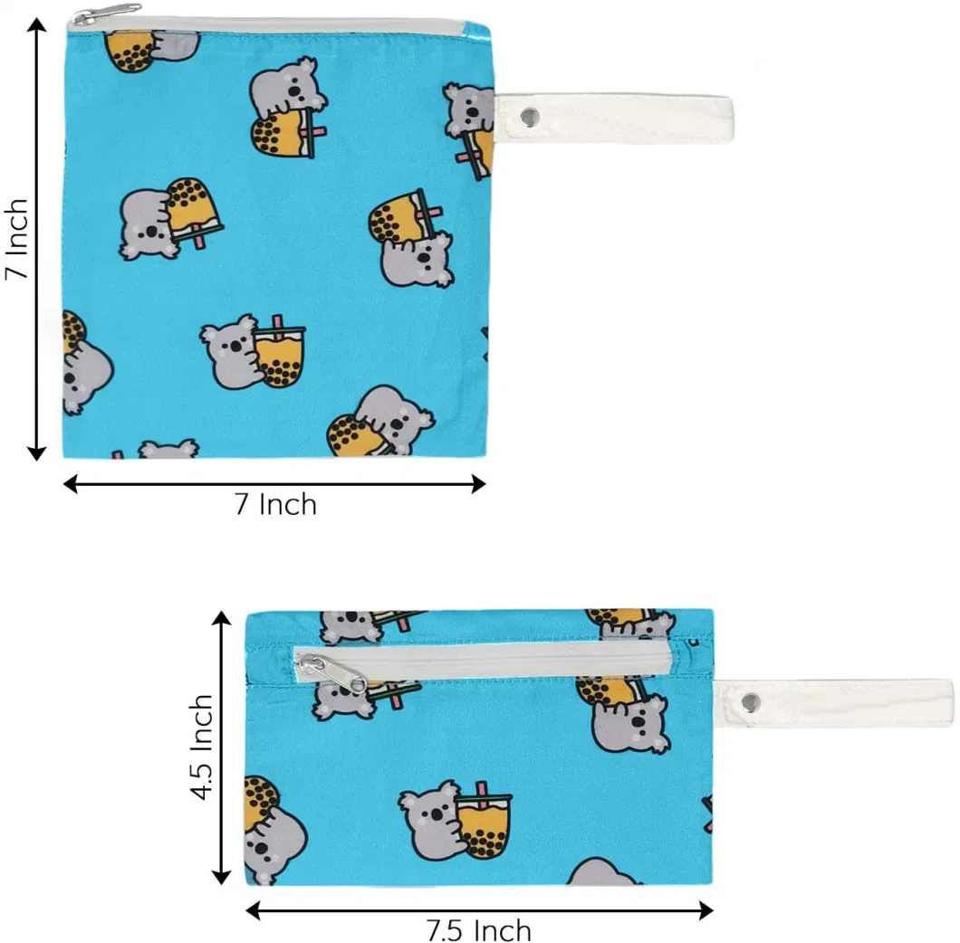Frosty Koalas Printing RPET Pouch Used for Storage of Food, Cosmetics, Cash, Stationery, Electronic Accessories