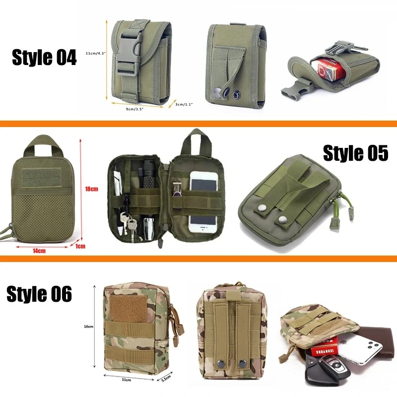 Molle Pouches Military Gear Waist Bag Men Phone Pouch Camping Hunting Accessories Belt Fanny Pack Army EDC Pack Tactical Bags