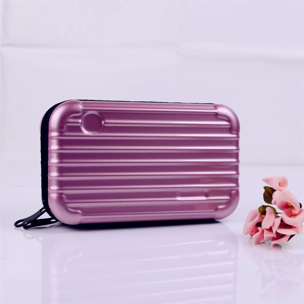 Fashion OEM Logo Hand Carry Cosmetic Bag Ladies Makeup Case