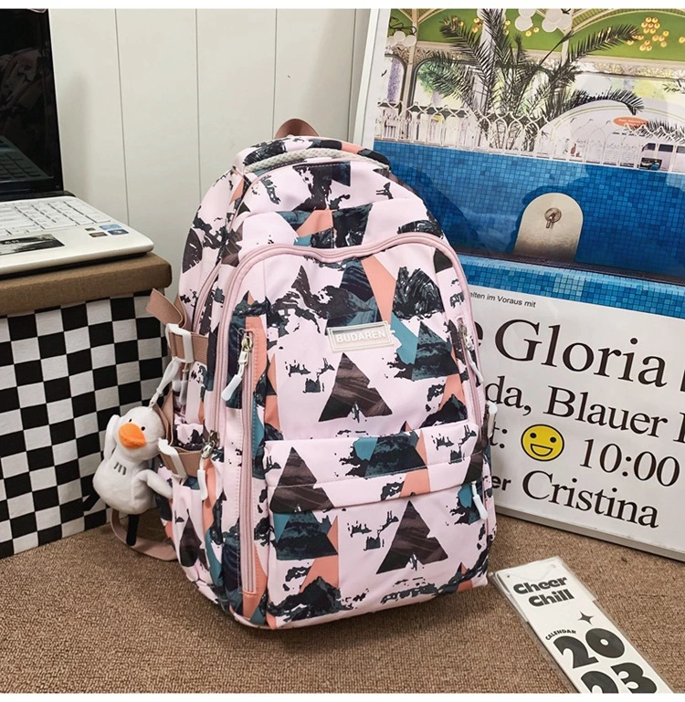 Waterproof Large-Capacity Fashion College High School Student Teenager Backpack