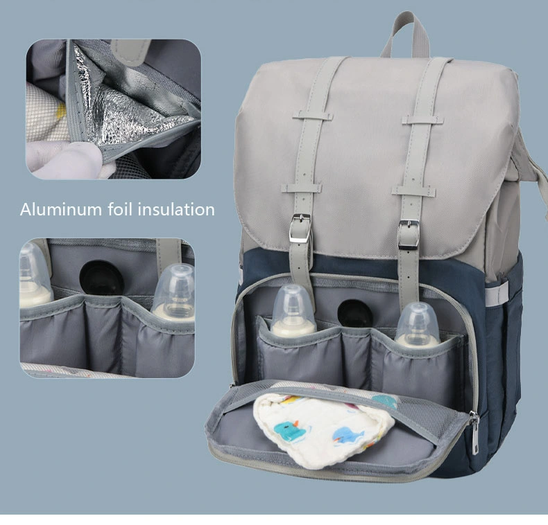 Fashion Luxury Hot Sale Waterproof Mommy Baby Changing Bed Diaper Maternity Backpack