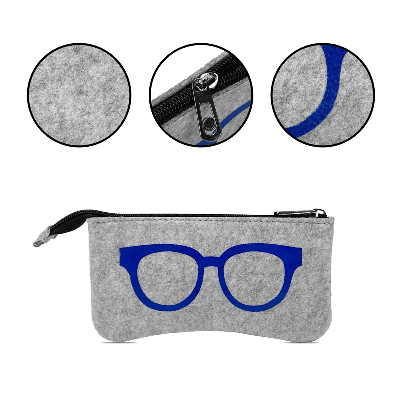 Customized Low Price Wayfarers Felt Pouch Glasses Sunglasses Case Bag