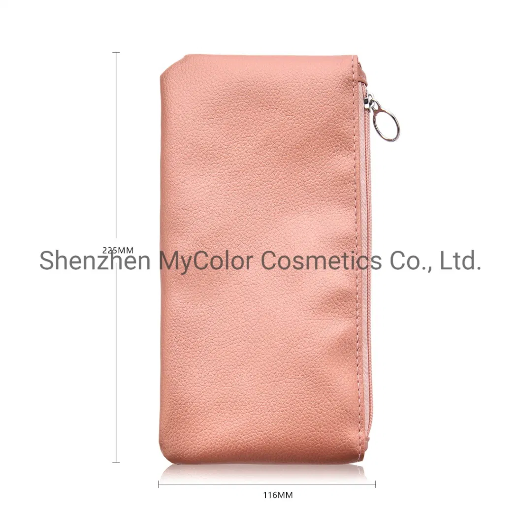 Portable Eco Friendly Makeup Bag Waterproof Travel Cosmetic PU Leather Bag