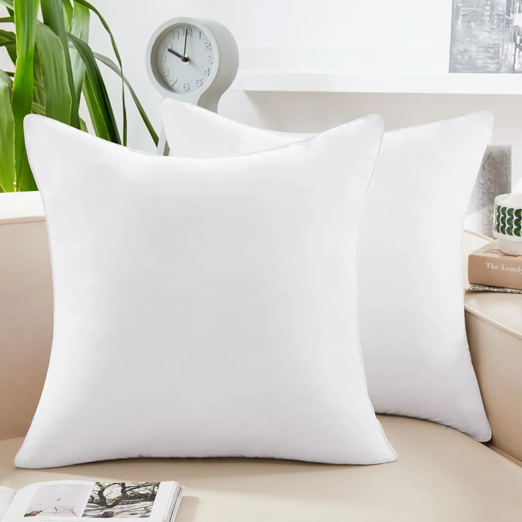 Cheapest Microfiber Polyester Pillow Hotel Bed Cushion Travel Neck Head Pillowcase Decrotive Pillow