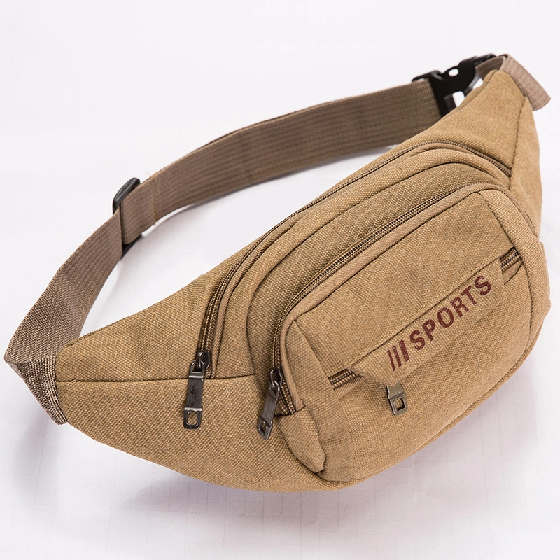 Custom Printed Stylish Duffle Canvas Waist Bags Hip Pouch Bum Bag