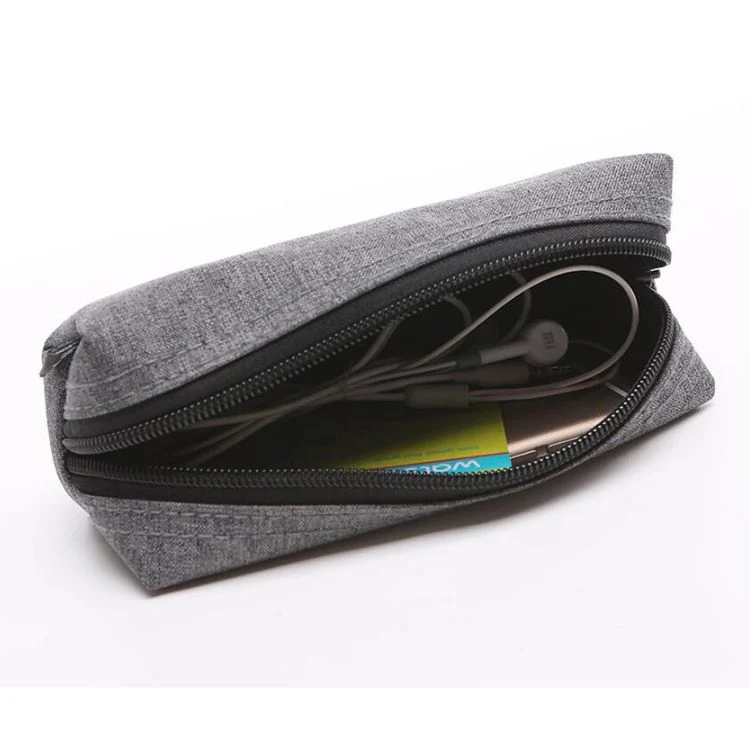 Fashion Portable Mini Long Zippered Makeup Pouch Texture Personalized Cosmetics Cosmetic Bag