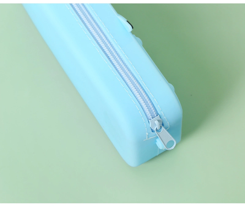 Silicone Fidget Pencil Pen Case Simple Sensory Bubble Pencil Bag Fidget Toy Pen Bag Stationery Storage Bag for Student