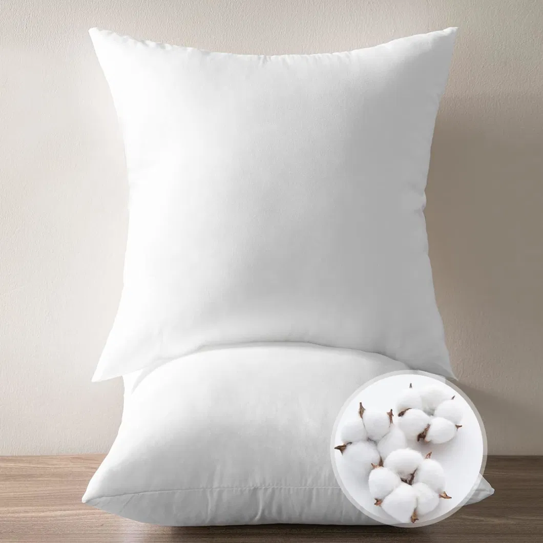 Cheapest Microfiber Polyester Pillow Hotel Bed Cushion Travel Neck Head Pillowcase Decrotive Pillow