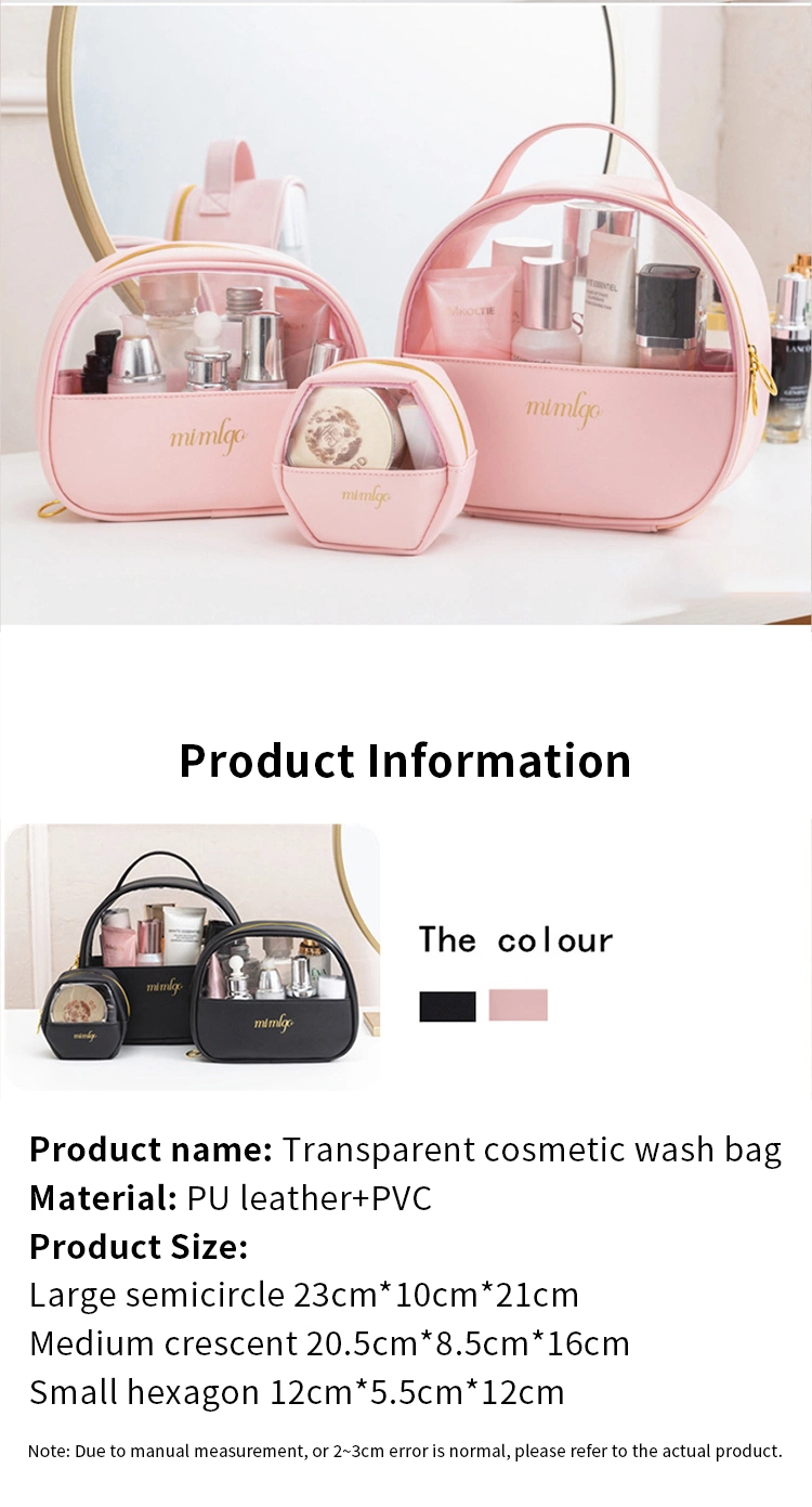 OEM Custom Nordic Private Label Purse Shape Waterproof Travel Toiletry Cosmetic Storage Makeup Kit Bag