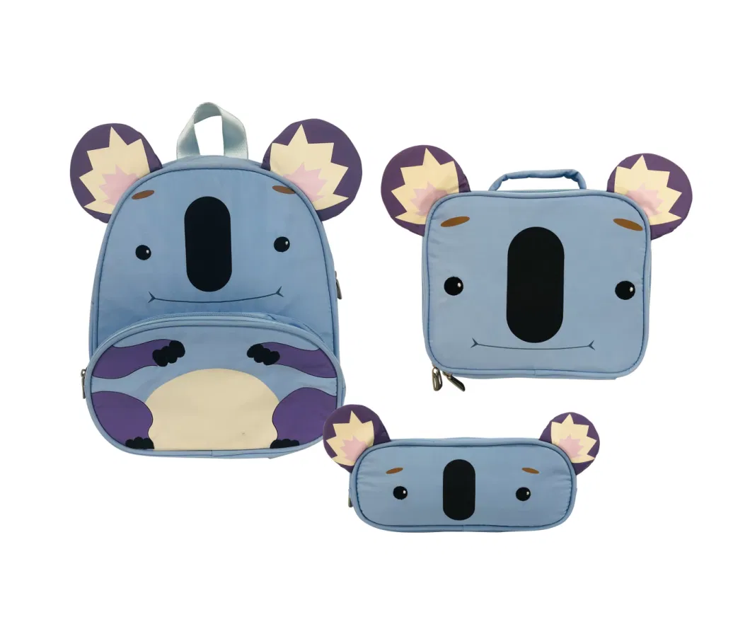 2022 New Hot Custom Child 3D Animal Cartoon Backpack School Bag Lion/ Tiger/Cat/ Bear Wholesale
