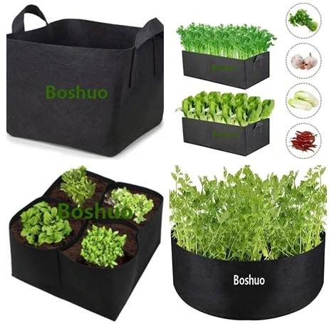 Gardening Heavy Duty Fabric Garden Jumbo Black Round Plants Grow Root Bags for Nursery Bonsai Shrub Flower Datepalm Blueberry Trees Chinese Manufacturer