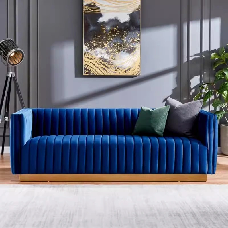 Modern Luxury Italian Office Leisure Sofa Soft Bag Three Comfortable Piano Keys to Discuss Home Office Sofa