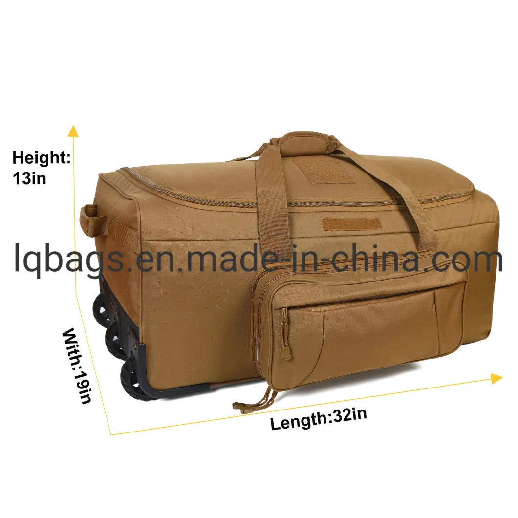 Military Tactical Duffle Bag Trolley Duffel Molle Bag