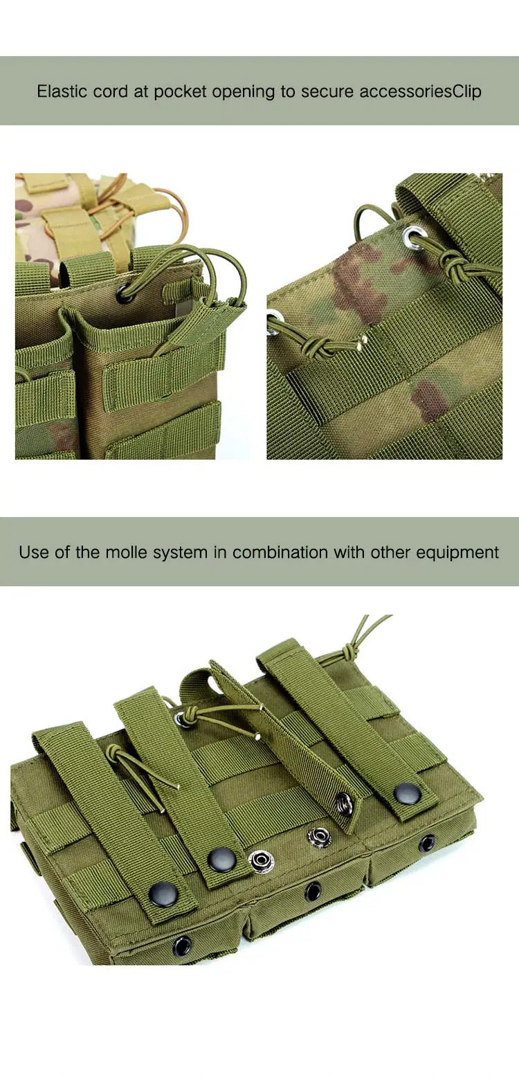 Outdoor Sport Pouch Triple Double Single Quadruple Molle Storage Intercom Tactical Bag