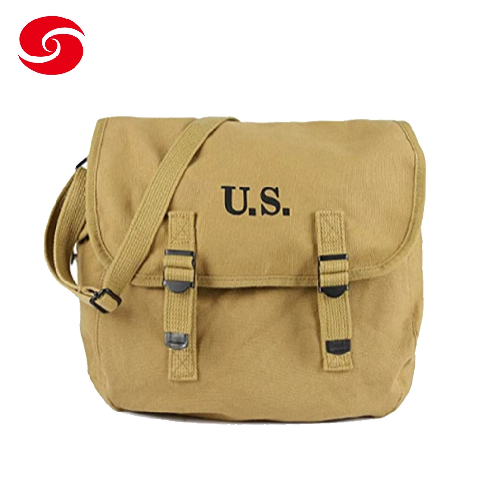 Ww2 Us M1936 Musette Bag Army Field Pack Canvas Backpack with Shoulder Strap