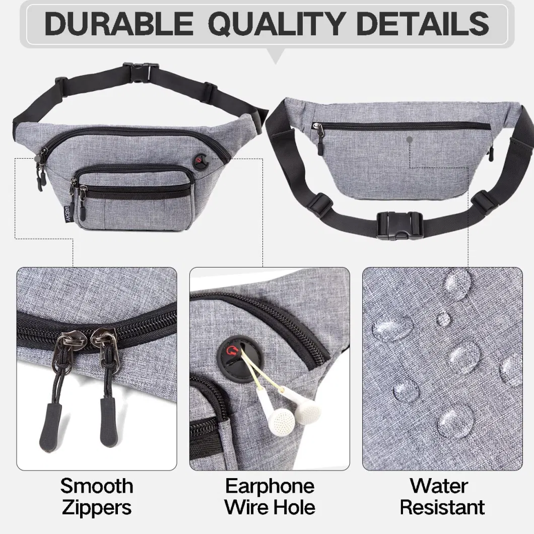 Lightweight and Multipurpose Belt Waist Bag Bum Hip Bag for Men Women