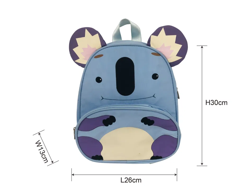 2022 New Hot Custom Child 3D Animal Cartoon Backpack School Bag Lion/ Tiger/Cat/ Bear Wholesale
