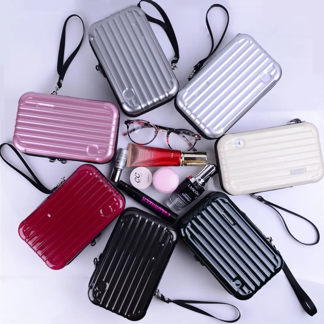 Fashion OEM Logo Hand Carry Cosmetic Bag Ladies Makeup Case