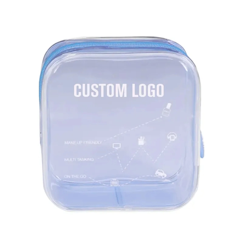 Cute Small Mini Pink Clear Cosmetic Transparent PVC Bag Travel Makeup Bag