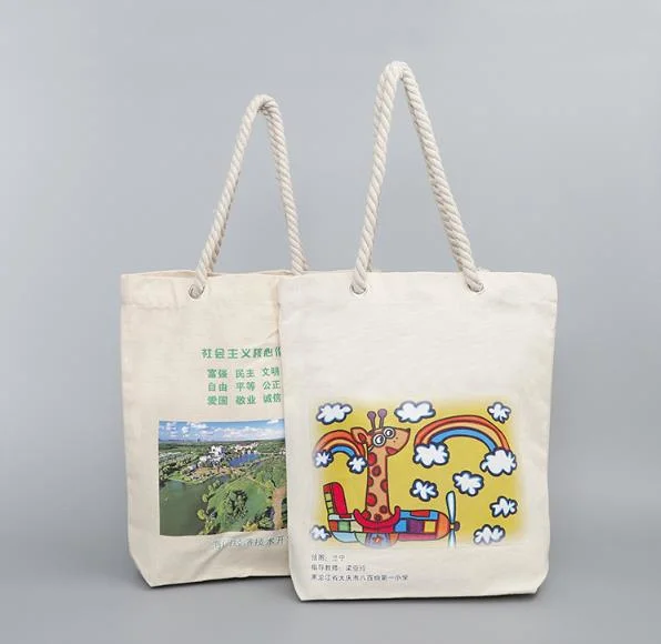 Canvas Shopping Tote Bag Cotton Shoulder School Bag