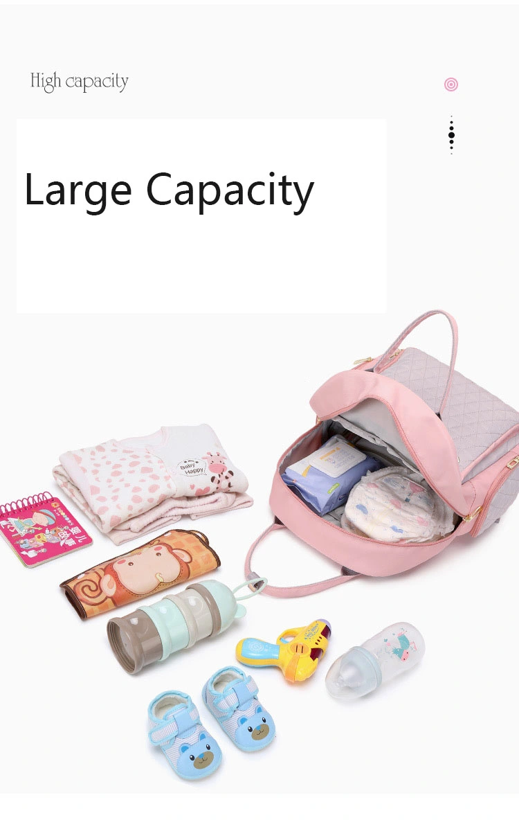Mommy Baby Changing Bed Diaper Carrier Bag Maternity Backpack Baby Bag Nappy Bag for Mom