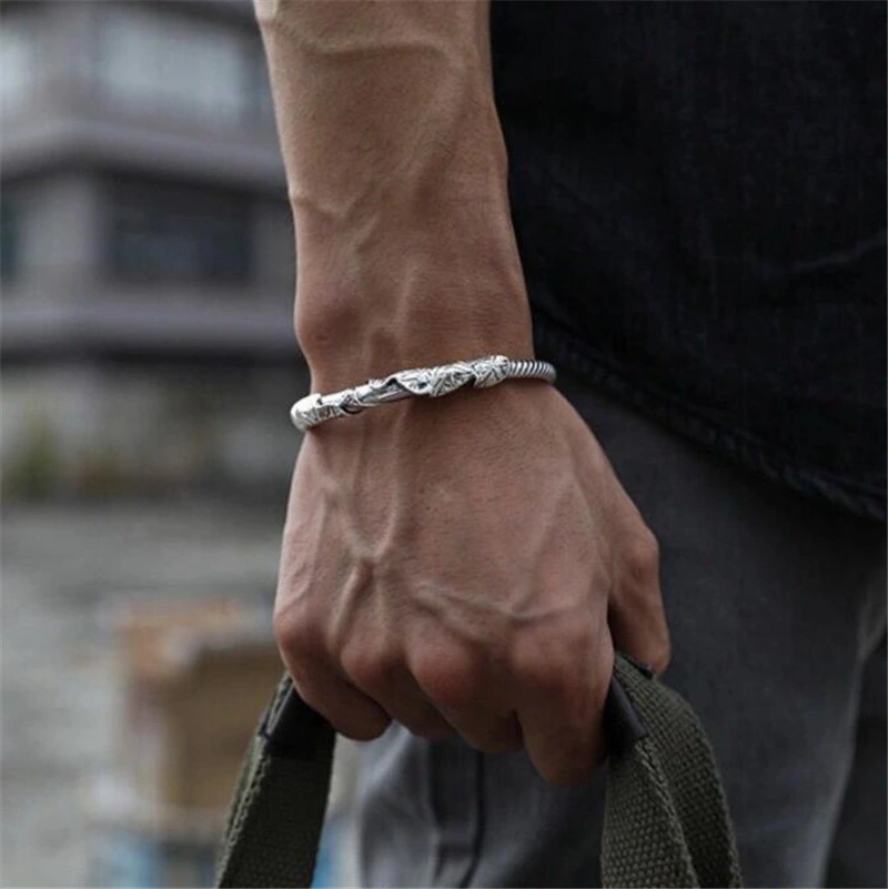 Retro Viking Totem Rune Bracelet Men&prime;s Lucky Casual Bracelet Silver Color Bracelet Men Women Couple Bracelet Jewelry