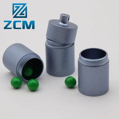  Shenzhen Custom Size Logo produzione Outdoor Metal Case CNC Turned Custodia in alluminio con contenitore in alluminio diamantato zigrinato per Daily EDC Strumenti