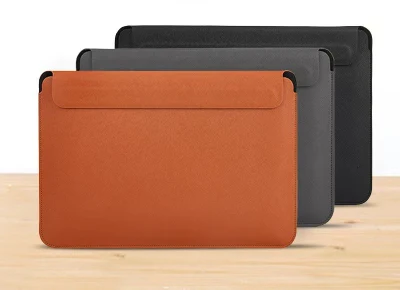  Custodia magnetica per laptop con rivestimento in pelle PU da 13&quot; Domoo Per MacBook Air M2 M1