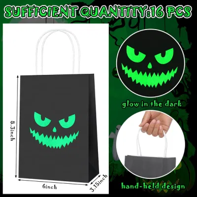 Halloween Treat Bags Glow in the Dark Trick o Treat Sacchetti per spuntini caramelle